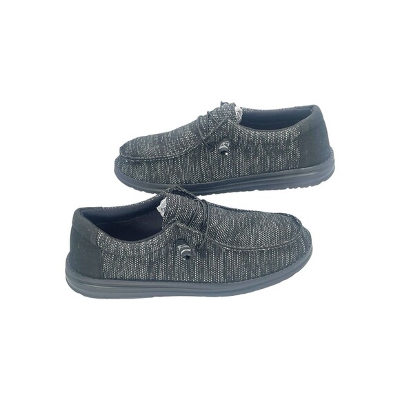 Unbranded Other - Men’s Comfort Casual Loafers Black Knit Slip On Shoes EU 47 US 13